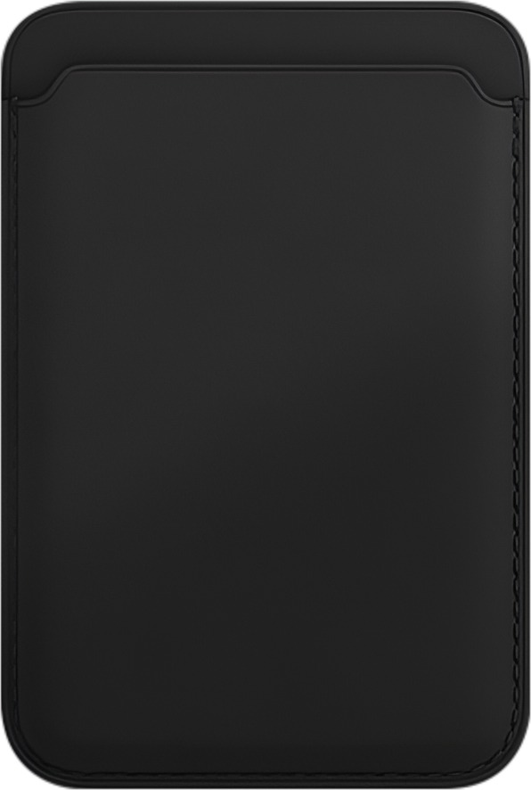 AlzaGuard Genuine Leather Wallet Compatible with Magsafe černá