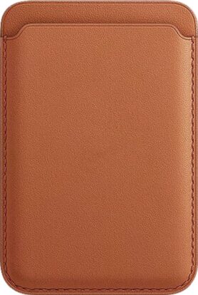AlzaGuard Genuine Leather Wallet Compatible with Magsafe sedlově hnědá