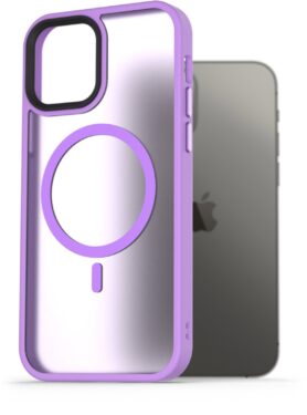 AlzaGuard Matte Case Compatible with MagSafe pro iPhone 12 / 12 Pro světle fialový