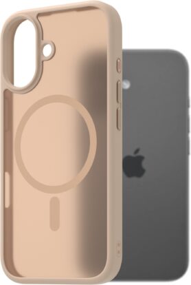 AlzaGuard Matte Case Compatible with Magsafe pro iPhone 17 pískově žlutý