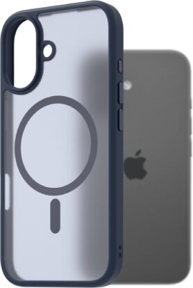 AlzaGuard Matte Case Compatible with MagSafe pro iPhone 17 tmavě modrý