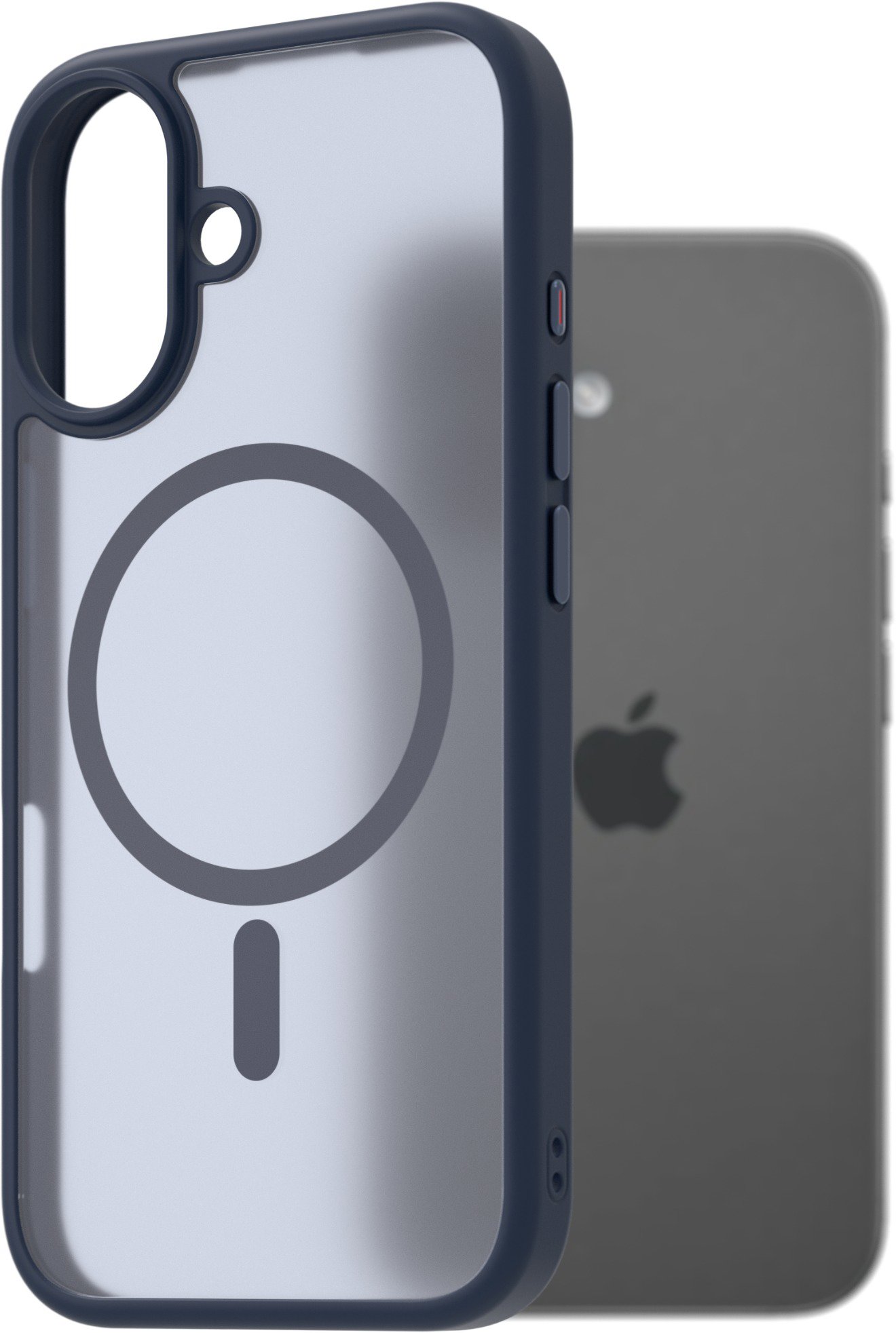 AlzaGuard Matte Case Compatible with MagSafe pro iPhone 17 tmavě modrý