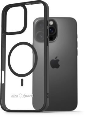 AlzaGuard Clear TPU Case Compatible with Magsafe pro iPhone 16 Pro Max černé