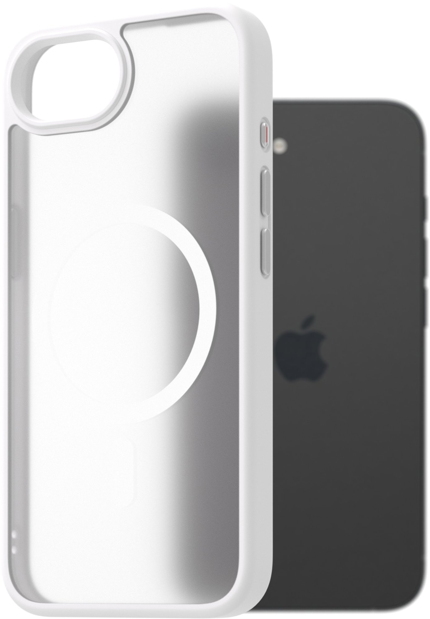 AlzaGuard Matte Case Compatible with Magsafe pro iPhone 16e / 17e bílý