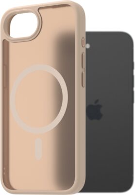 AlzaGuard Matte Case Compatible with Magsafe pro iPhone 16e / 17e pískově žlutý