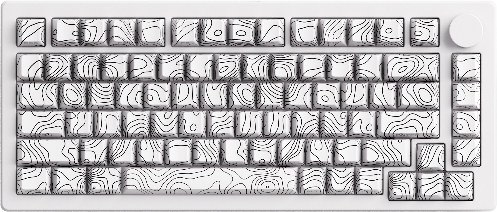 AKKO MONSGEEK M1 V5 Contour Lines White