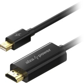 AlzaPower Core MiniDisplayPort na HDMI 4K 3m černý