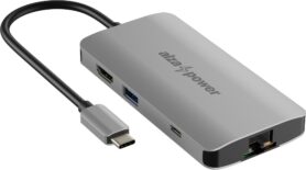 AlzaPower Metal USB-C Dock Station 8v1 vesmírně šedý
