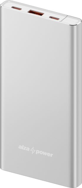 AlzaPower Metal Gen2 10000mAh Power Delivery (22,5W) stříbrná