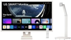 31,5" LG Smart 32SR50F-W + LG Swing Stand