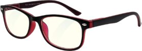 GLASSA Blue Light Blocking Glasses PCG 030, +2,00 dio, černo červené