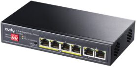 CUDY 6-Port Gigabit PoE+ Switch, 65W