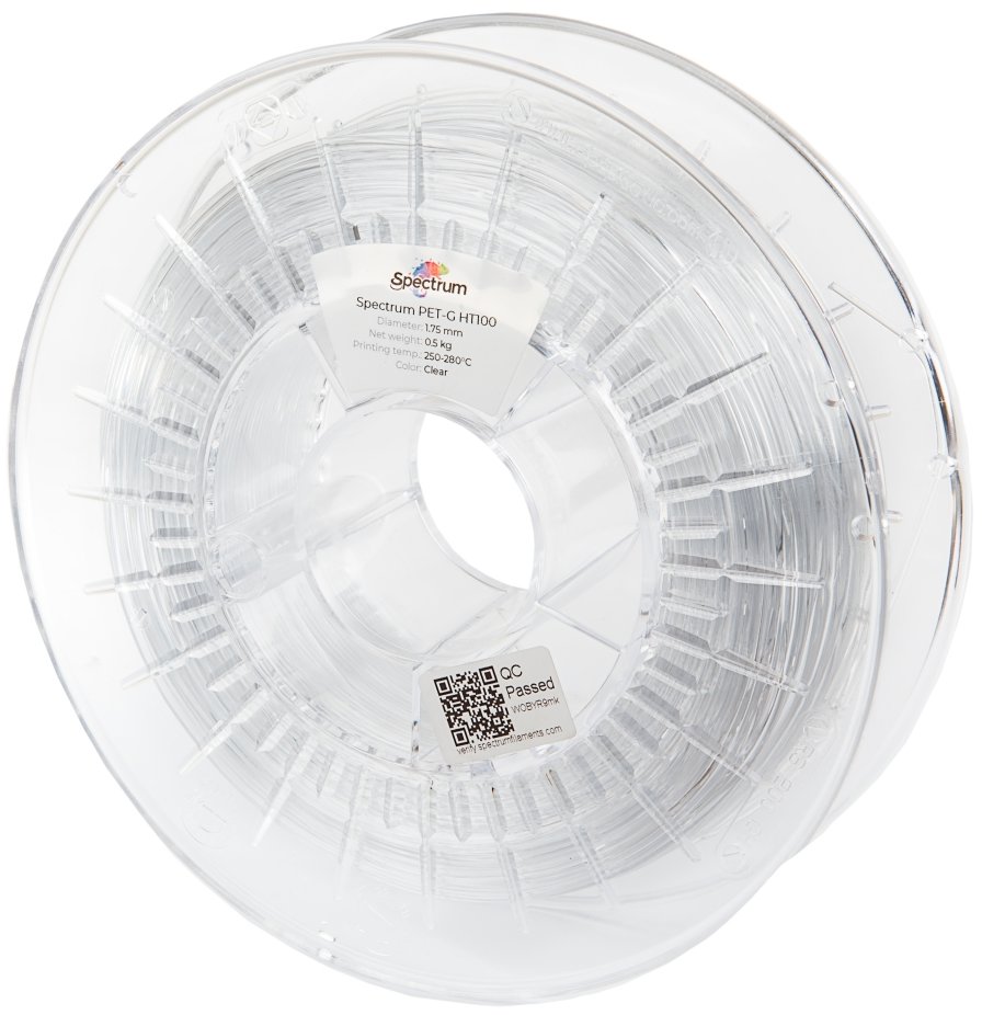 Filament Spectrum PET-G HT100 1.75mm CLEAR 0.5kg