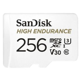 SANDISK MicroSDXC 256GB High Endurance Video U3 V30 + SD adaptér