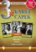 3x Karel Čapek - Bílá nemoc, Krakatit, Čapkovy povídky /papírové pošetky/ (3DVD) - DVD