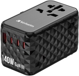 VERBATIM UTA-10 GaN III Universal Travel Adapter 140W