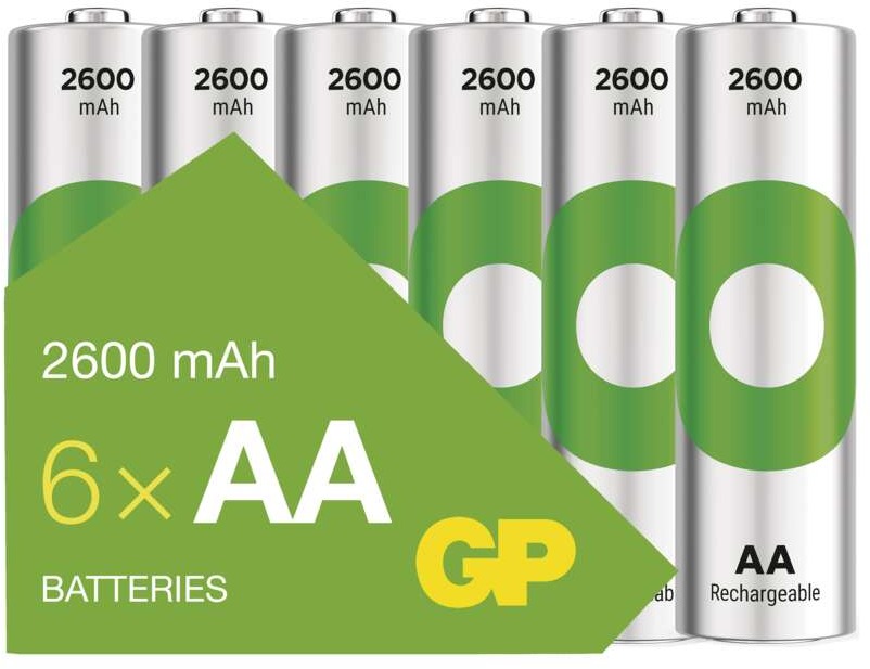 GP Nabíjecí baterie ReCyko 2600 AA (HR6), 6 ks