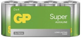 GP Alkalická baterie Super D (LR20), 4 ks