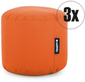 SakyPaky 3x taburet oranžový