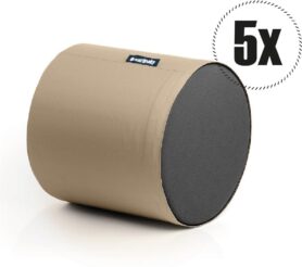 SakyPaky Sedací vaky - 5x Taburet PUR béžový