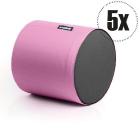 SakyPaky Sedací vaky - 5x Taburet PUR růžový