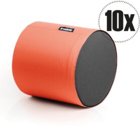 SakyPaky Sedací vaky - 10x Taburet PUR oranžový