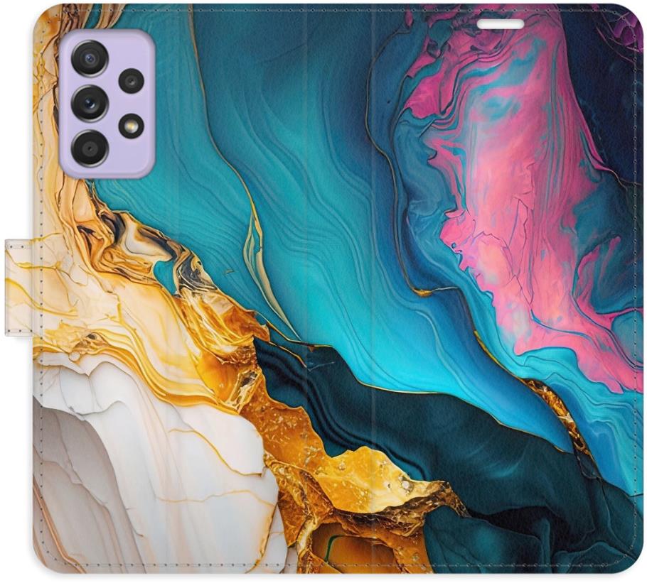 iSaprio Flip pouzdro Colourful Marble pro Samsung Galaxy A52 / A52 5G / A52s