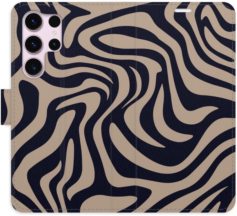 iSaprio Flip pouzdro Zebra Black 02 pro Samsung Galaxy S23 Ultra