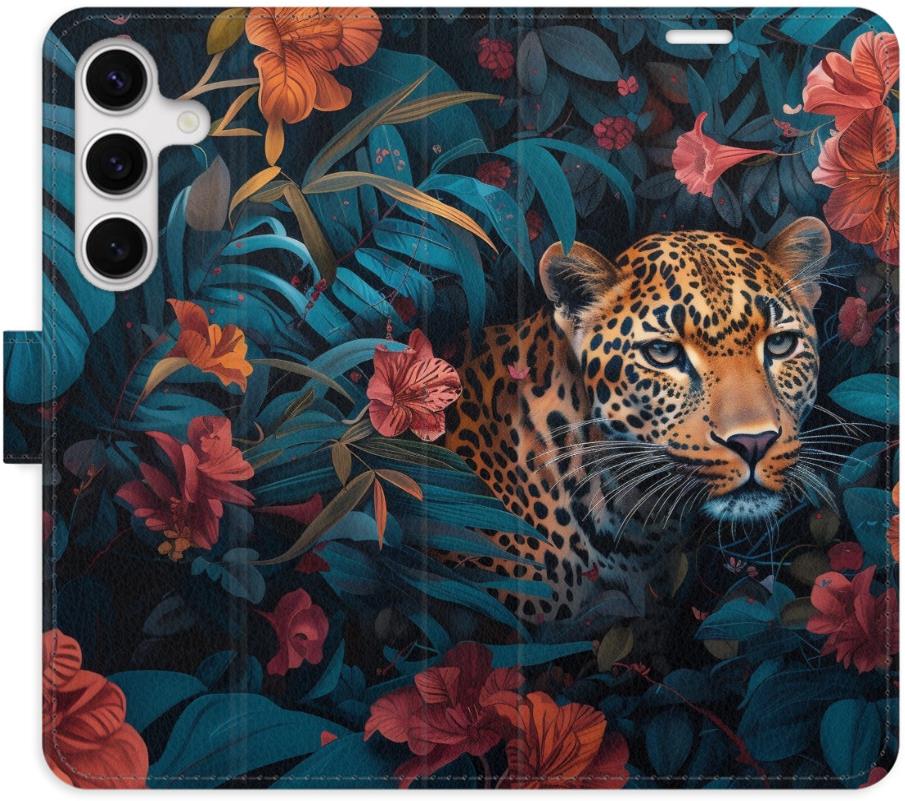 iSaprio Flip pouzdro Flower Jaguar 02 pro Samsung Galaxy S24