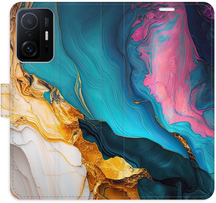 iSaprio Flip pouzdro Colourful Marble pro Xiaomi 11T / 11T Pro