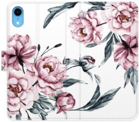 iSaprio flip pouzdro Pink Flowers pro iPhone XR