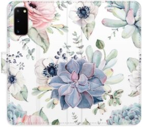 iSaprio flip pouzdro Succulents pro Samsung Galaxy S20