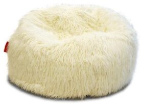 BeanBag Sedací vak Shaggy White