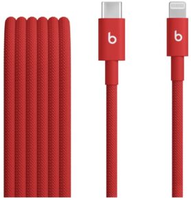 Apple Beats USB-C to Lightning Woven Cable (1.5m) - Rapid Red