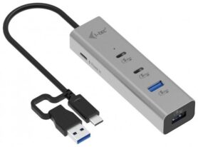 i-tec Universal Charging Metal HUB 2x USB-C + 2x USB-A Port, PD 85W