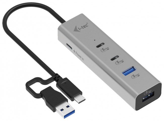 i-tec Universal Charging Metal HUB 2x USB-C + 2x USB-A Port, PD 85W