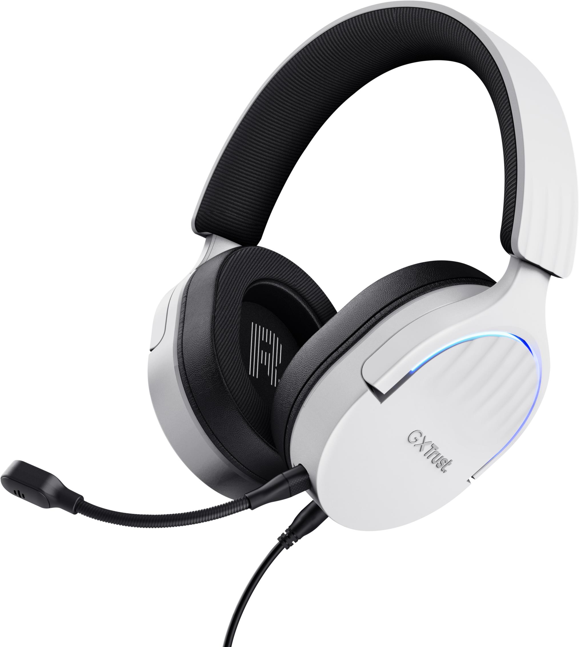 Trust GXT490W FAYZO 7.1 USB Headset White - bílá