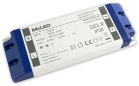 McLED Napájecí zdroj 40W, DC24V/1,65A, IP20, plastové provedení se svorkovnicí