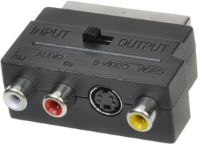 OEM scart - 3x cinch + S-video, přepínatelné IN/OUT