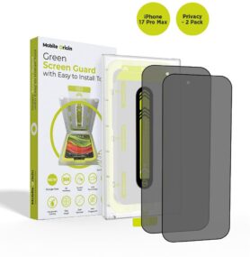 Mobile Origin Screen Guard Privacy With Easy Applicator 2 Pack iPhone 17 Pro Max
