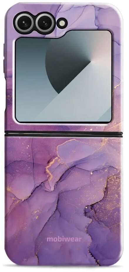 Mobiwear Elite Pro odolný obal na Samsung Galaxy Z Flip 7 FE fialový mramor