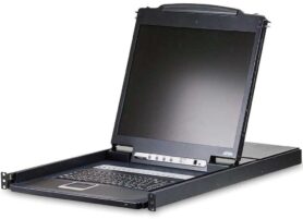 ATEN 16-port KVM PS/2+USB, OSD, rack, 19" LCD, touchpad, klávesnice