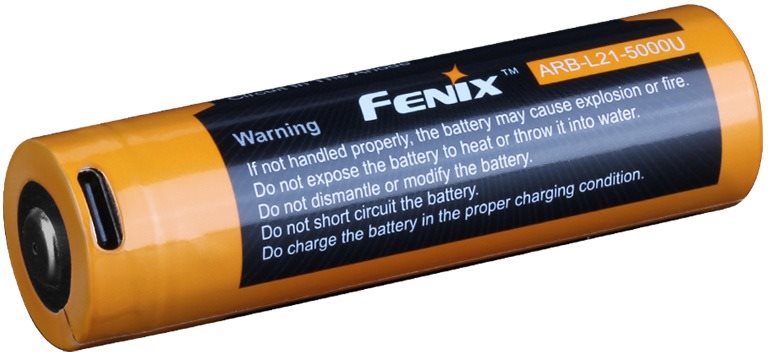 Dobíjecí baterie Fenix 21700 5000 mAh s USB-C (Li-Ion)