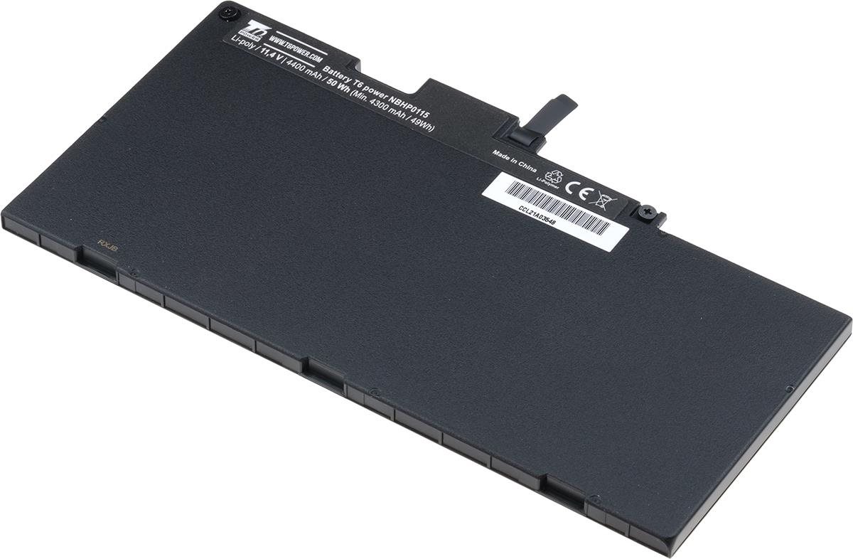 T6 Power pro Hewlett Packard EliteBook 745 G3, Li-Poly, 11,4 V, 4400 mAh (50 Wh), černá