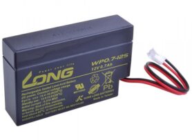 Long 12V 0.7Ah olověný akumulátor JST (WP0.7-12S)