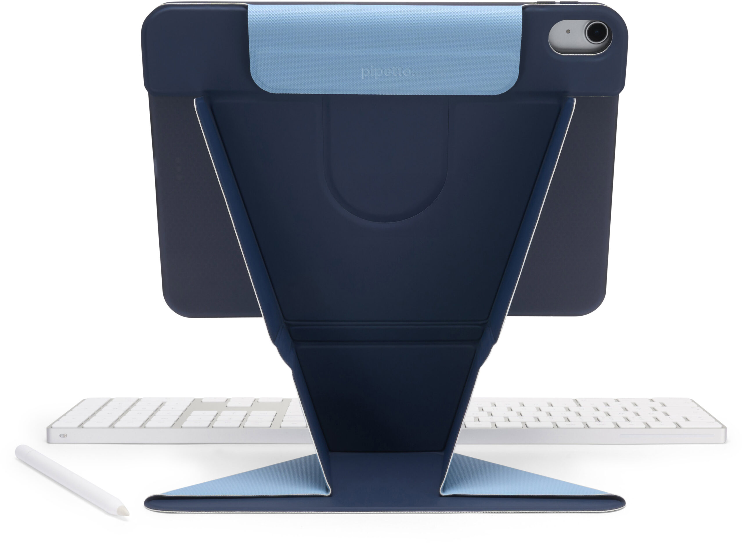 Pipetto Origami No6 Stand Case Dark Blue iPad Air 11" M2 2024/M3 2025 / iPad Air 10.9" (2022/2020)