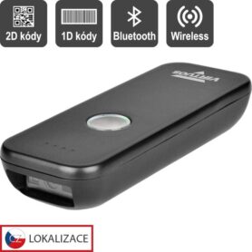 Virtuos CCD 2D čtečka Virtuos HW-856A mini, bezdrátová, BT, USB-C, kapesní, černá