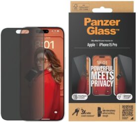 PanzerGlass Privacy Apple iPhone 15 Pro s instalačním rámečkem