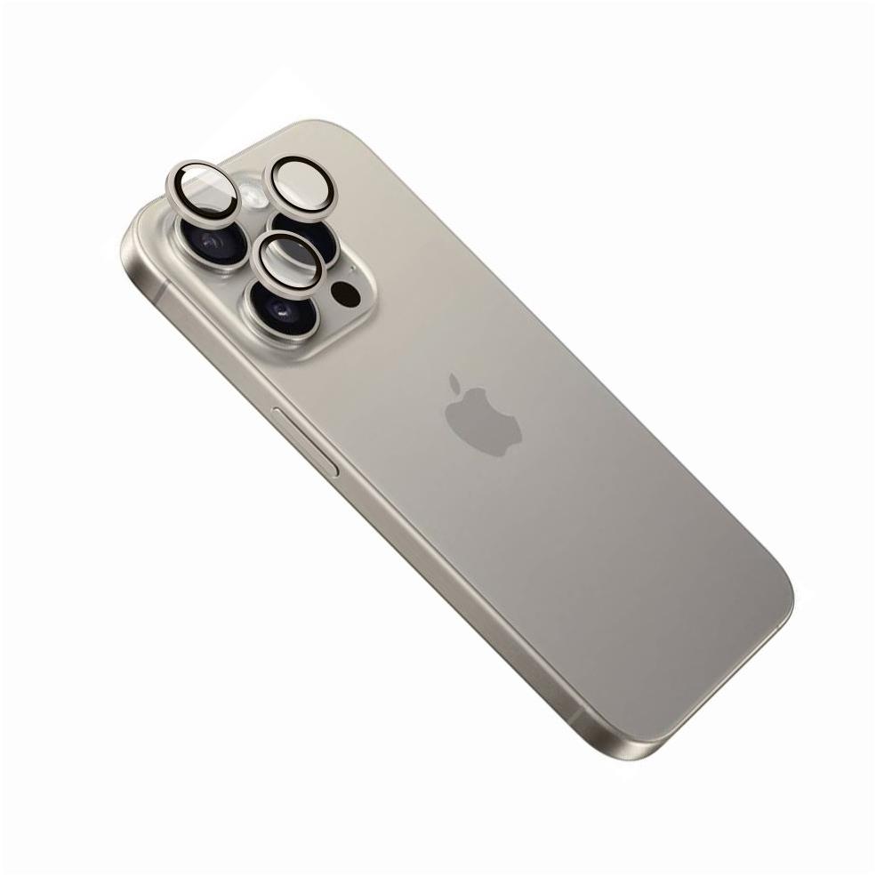 FIXED Camera Glass pro Apple iPhone 16 Pro/16 Pro Max přírodní titan