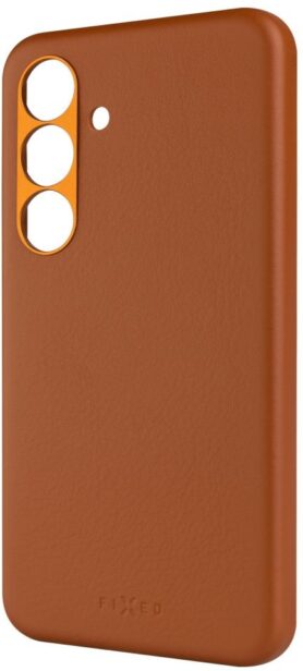 FIXED MagLeather s podporou MagSafe a Qi2 pro Samsung Galaxy S25 hnědý